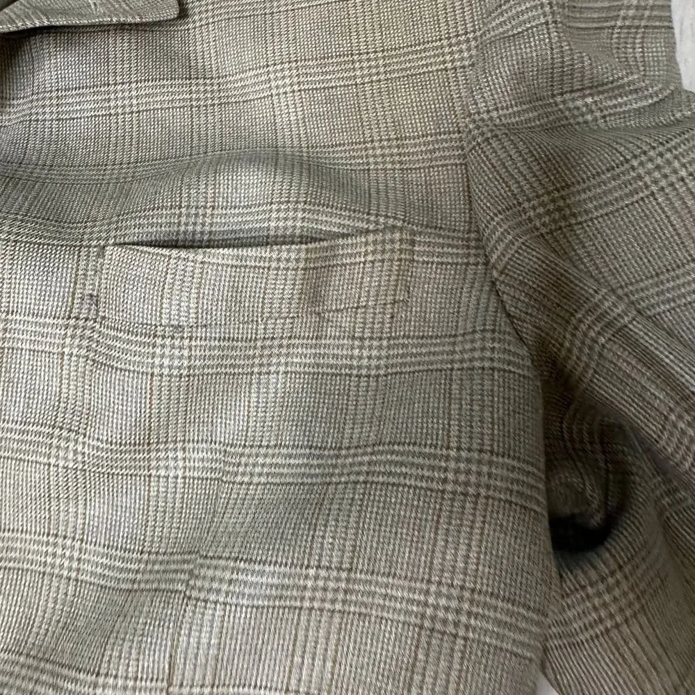 Gianfranco Ruffini‎ Classic Glen Plaid Blazer Professional Business Suit Jacket